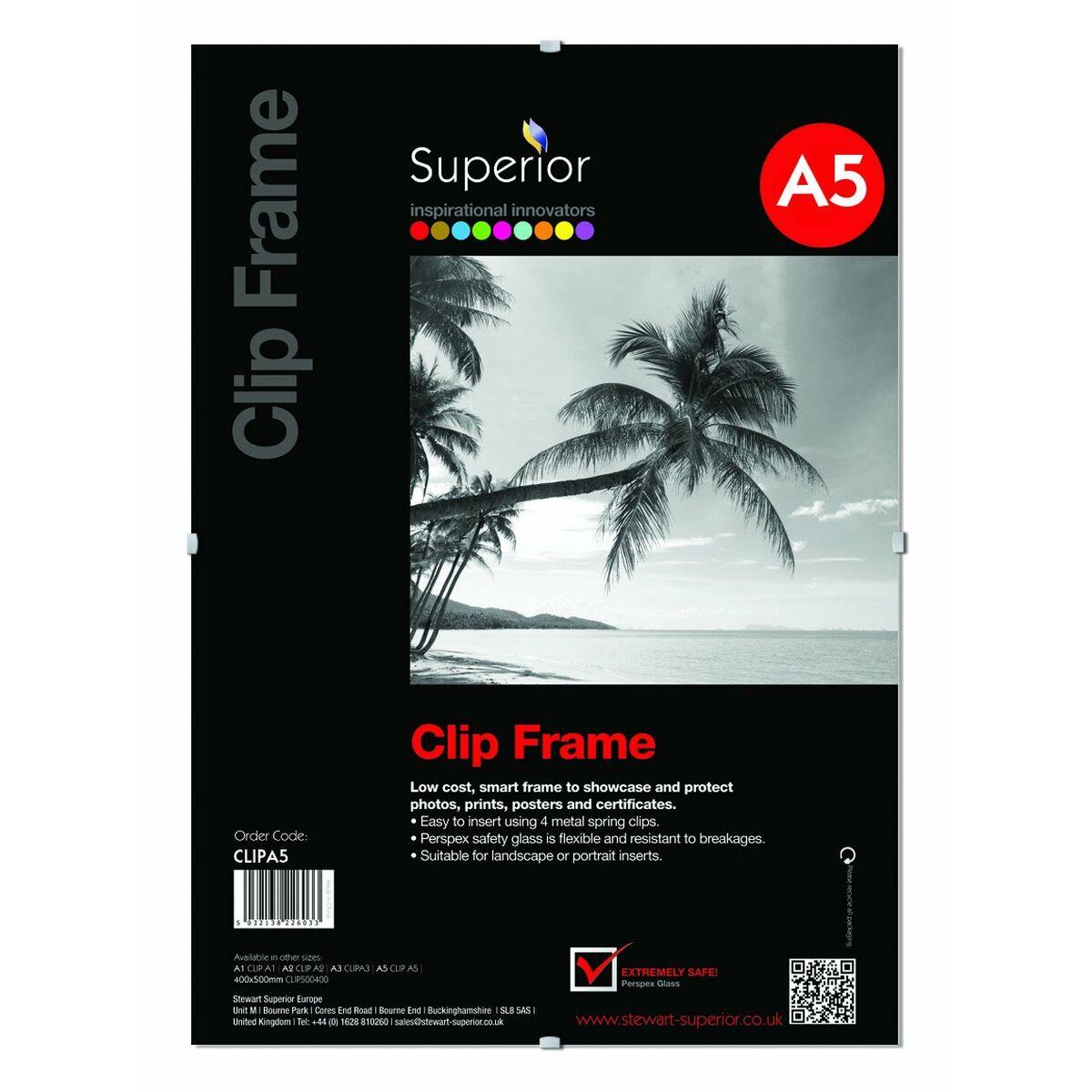 Seco fotoramme CLIP-A5 - brun harpiks, 21 × 15 cm billede