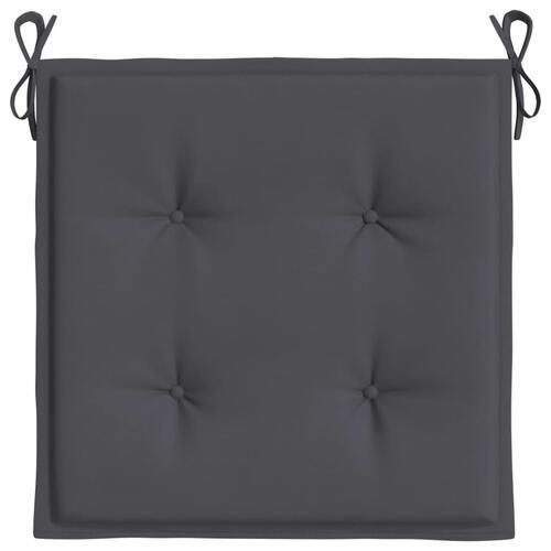 Hynder til havestol 6 stk. 50x50x3 cm oxfordstof antracitgrå