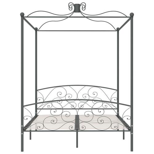 Sengestel til himmelseng 160 x 200 cm metal grå