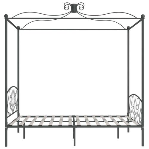 Sengestel til himmelseng 160 x 200 cm metal grå