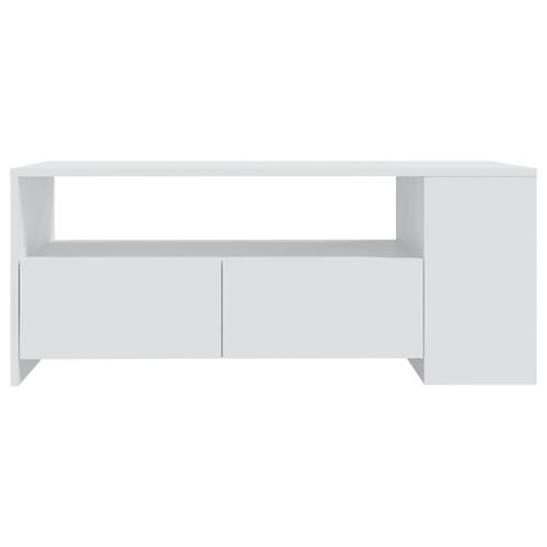 Sofabord 102x55x42 cm konstrueret træ hvid