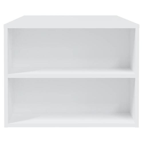 Sofabord 102x55x42 cm konstrueret træ hvid