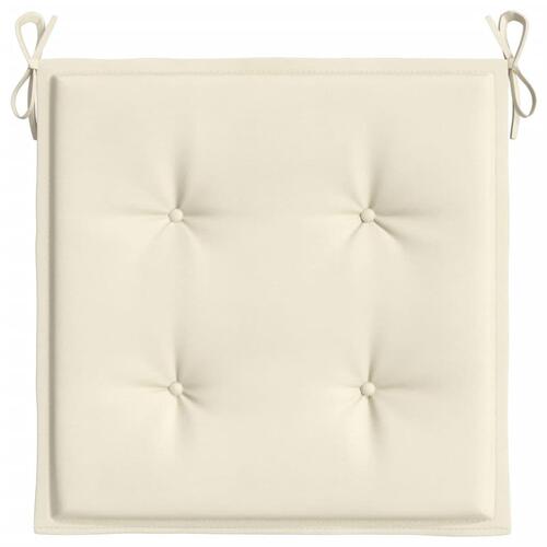 Hynder til havestol 4 stk. 50x50x3 cm oxfordstof cremefarvet