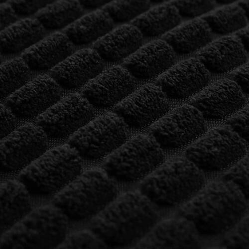 Pudesæt 2 stk. velour 40 x 60 cm sort