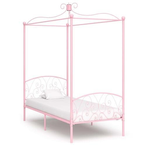 Sengestel til himmelseng 100 x 200 cm metal pink