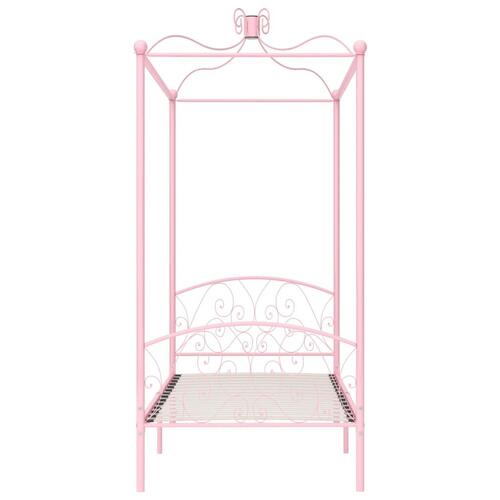 Sengestel til himmelseng 100 x 200 cm metal pink