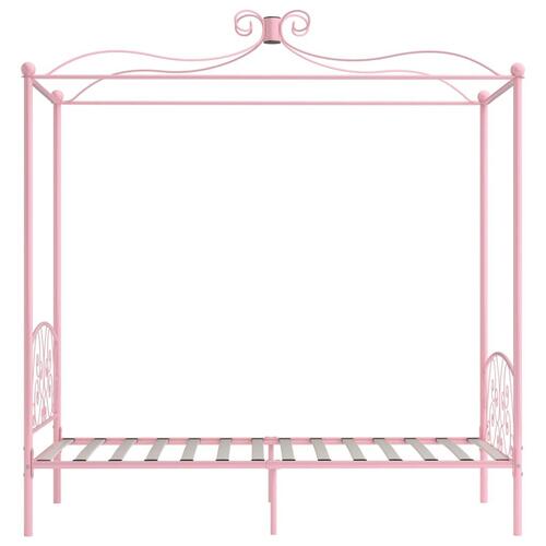 Sengestel til himmelseng 100 x 200 cm metal pink