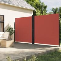 Sammenrullelig sidemarkise 220x600 cm terrakotta