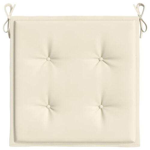 Hynder til havestol 6 stk. 50x50x3 cm oxfordstof cremefarvet
