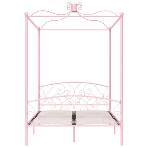 Sengestel til himmelseng 120 x 200 cm metal pink