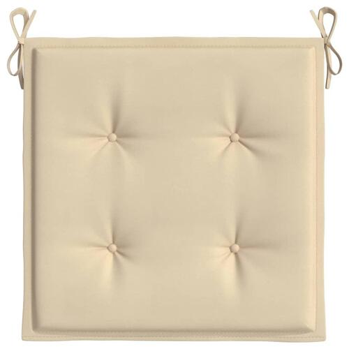 Hynder til havestol 4 stk. 50x50x3 cm oxfordstof beige