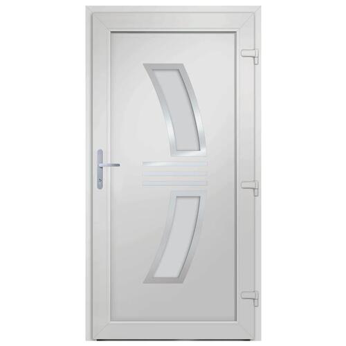 Hoveddør 108x208 cm PVC antracitgrå