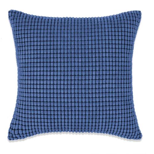 Pudesæt 2 stk. velour 60 x 60 cm blå