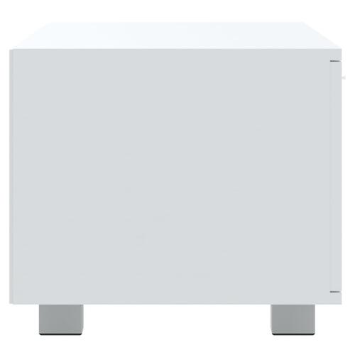 Tv-bord 120x40,5x35 cm konstrueret træ hvid