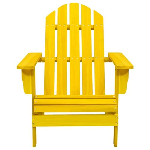 Adirondack-havestol massivt grantræ gul