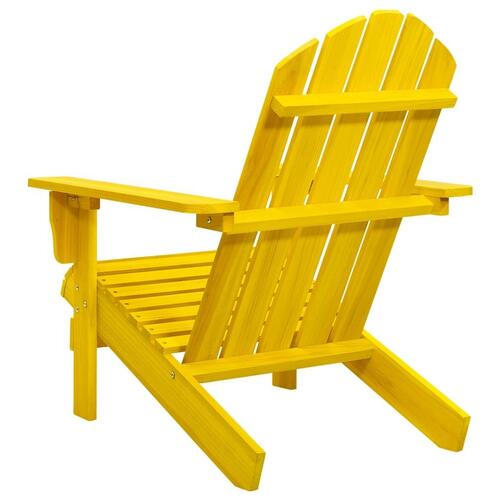 Adirondack-havestol massivt grantræ gul
