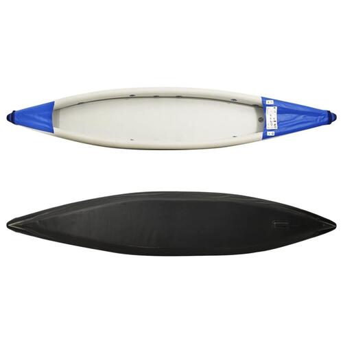 Oppustelig kajak 424x81x31 cm polyester blå