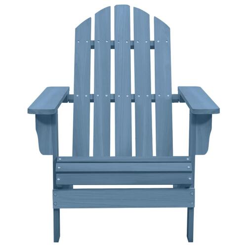 Adirondack-havestol massivt grantræ blå