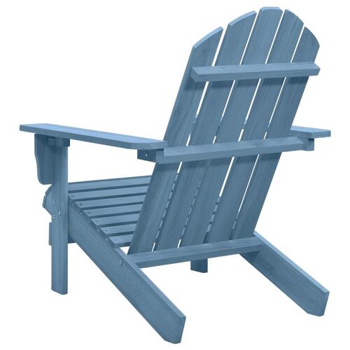 Adirondack-havestol massivt grantræ blå
