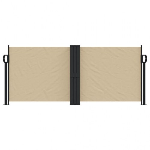 Sammenrullelig sidemarkise 100x1000 cm beige