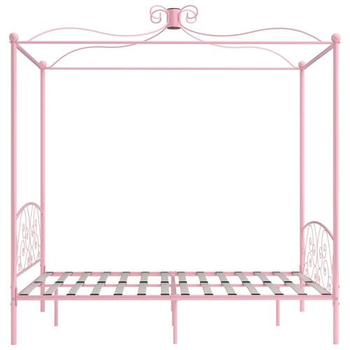 Sengestel til himmelseng 160 x 200 cm metal pink
