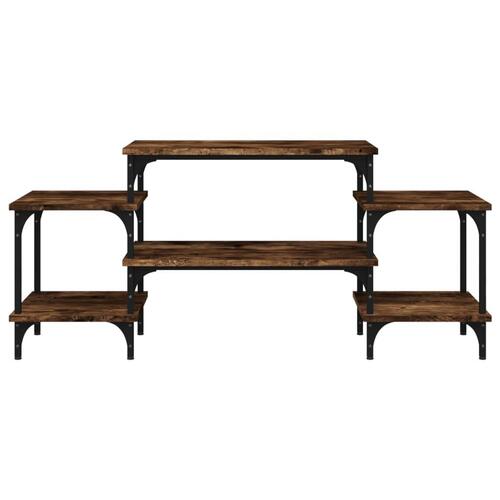Tv-bord 117x35x52 cm konstrueret træ røget egetræsfarve