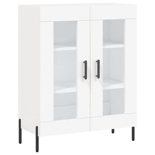 Højskab 69,5x34x180 cm konstrueret træ hvid