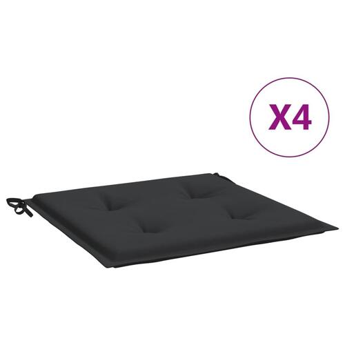 Hynder til havestol 4 stk. 50x50x4 cm oxfordstof sort