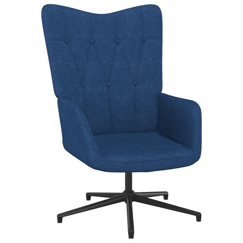 Lænestol 62x67x97,5 cm stof blå