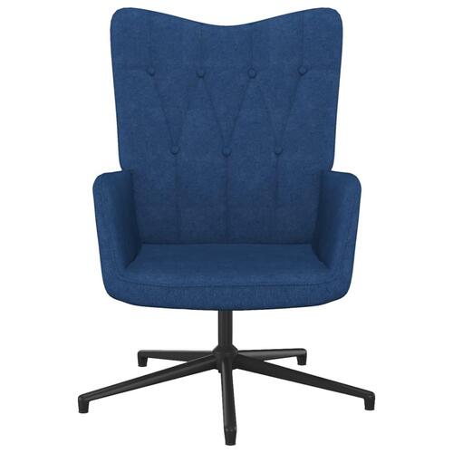 Lænestol 62x67x97,5 cm stof blå