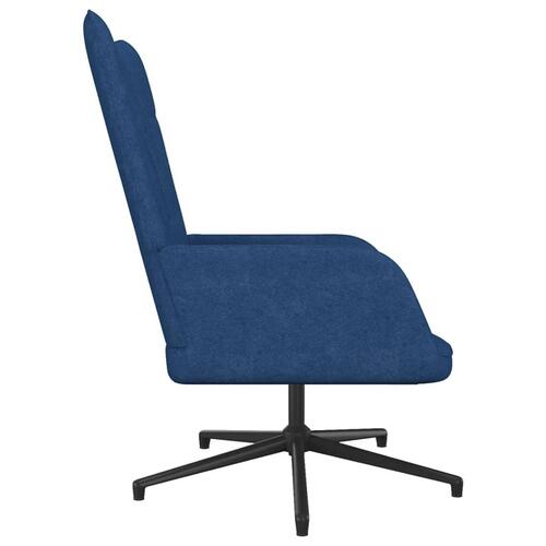 Lænestol 62x67x97,5 cm stof blå
