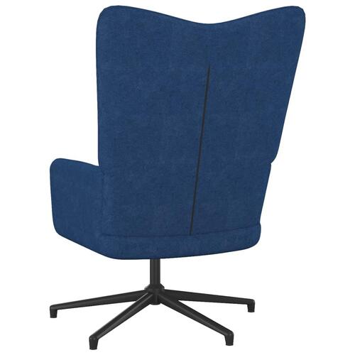 Lænestol 62x67x97,5 cm stof blå