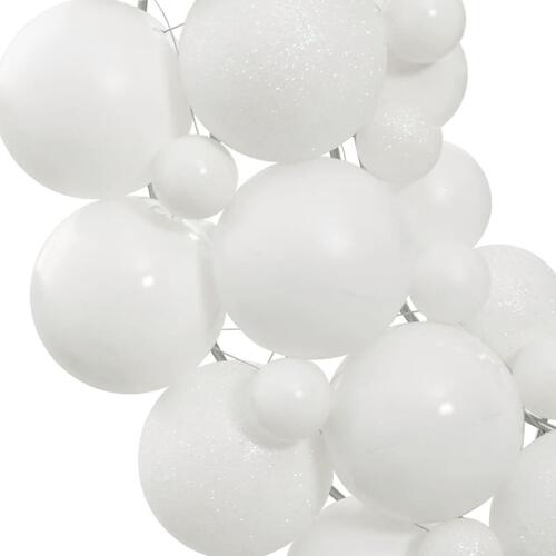 Julekrans 45 cm polystyren hvid