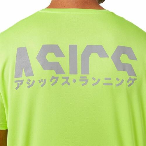 Kortærmet T-shirt til Mænd Asics Katakana Grøn L