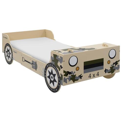 Barneseng terrængående bil 90 x 200 camouflage
