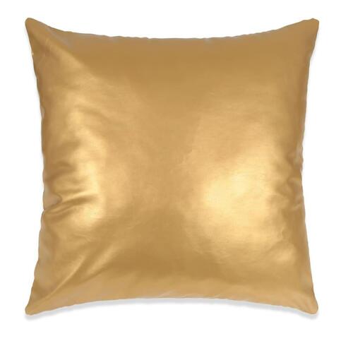 Pudesæt 2 stk. PU 60 x 60 cm guldfarvet