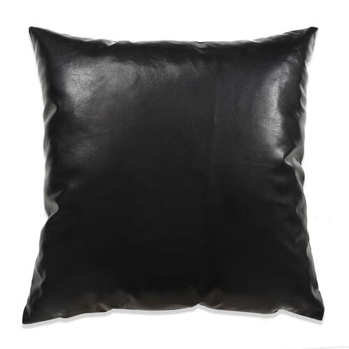 Pudebetræk 2 stk. PU 45 x 45 cm sort