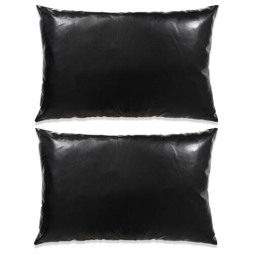 Pudesæt 2 stk. PU 40 x 60 cm sort