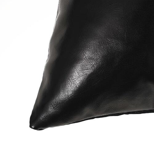 Pudesæt 2 stk. PU 60 x 60 cm sort