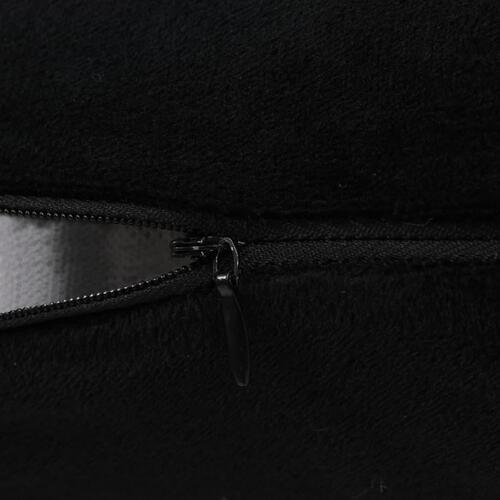 Pudesæt 2 stk. velour 40 x 60 cm sort