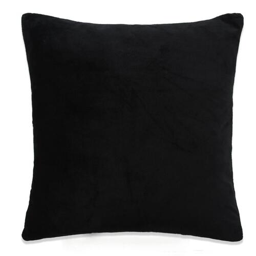 Pudesæt 2 stk. velour 60 x 60 cm sort
