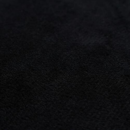 Pudebetræk 4 stk. velour 80 x 80 cm sort