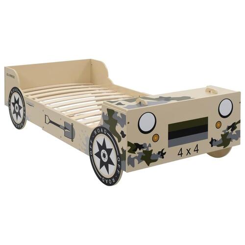 Barneseng terrængående bil 90 x 200 camouflage