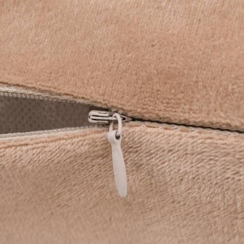 Pudesæt 2 stk. 45x45 cm stof beige