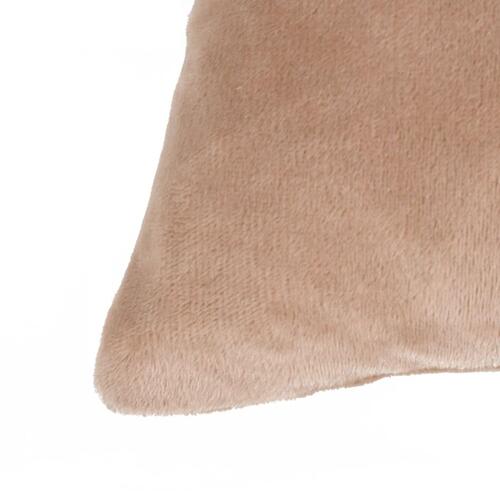 Pudebetræk 4 stk. velour 80 x 80 cm beige