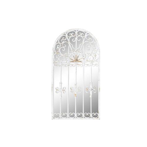 Vægspejl Metal Hvid Vindue (55 x 3 x 103,5 cm)