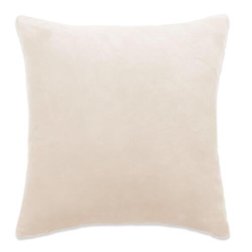 Pudesæt 2 stk. 45x45 cm stof råhvid