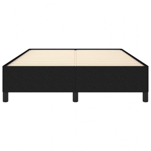 Sengeramme i stof - 140x190 cm, sort