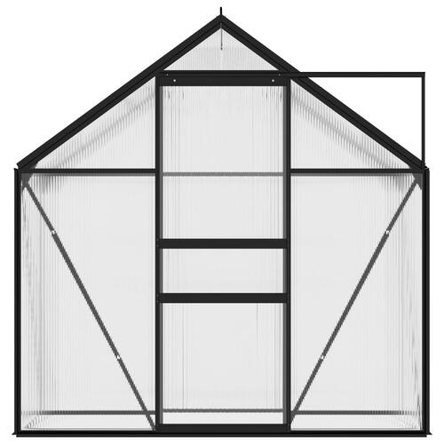 Drivhus 1,33 m² aluminium antracitgrå