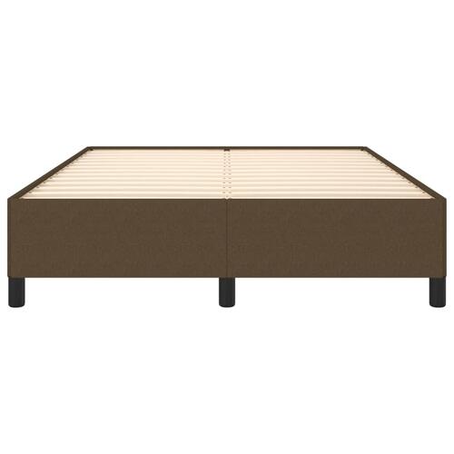 Sengeramme uden madras 140x190 cm stof mørkebrun